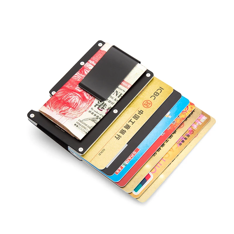 Antitheft Wallet Metal Card Holder Fashion Credit Card Protector Cases Rfid Blocking Travel ...