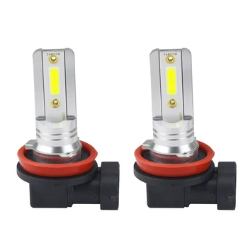 

2Pcs New Design Auto accessories H11 H8 LED Fog Light Bulbs Car Running Lights Auto Driving Lamp 12V 6000K White