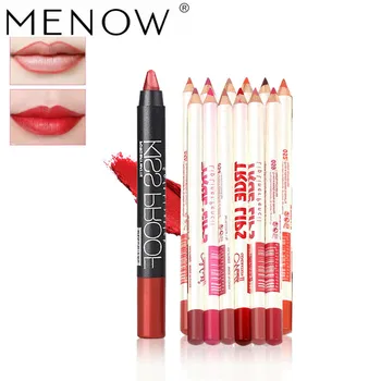 

Brand Makeup Set MENOW 12 Colors Lipliner And Hot Sale Kiss Proof Lipstick Waterproof Lasting No Blooming Make Up Set Drop Ship