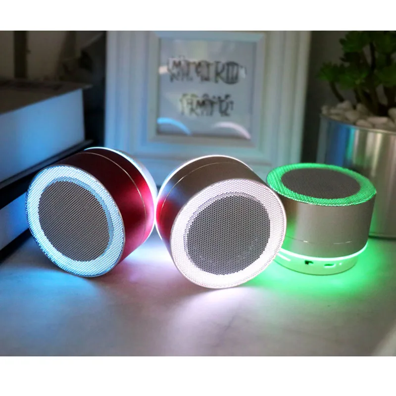 Мини Bluetooth динамик беспроводной стерео портативный Led музыка играть Поддержка TF