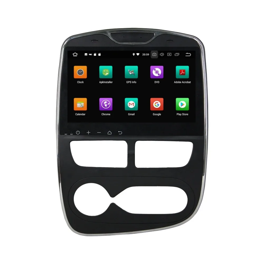 Excellent Android 8.0 Octa Core 10.1" Car Audio Stereo Player for Renault Clio 2013 2014 2015 2016 2017 GPS Radio Bluetooth WIFI 32GB ROM 1