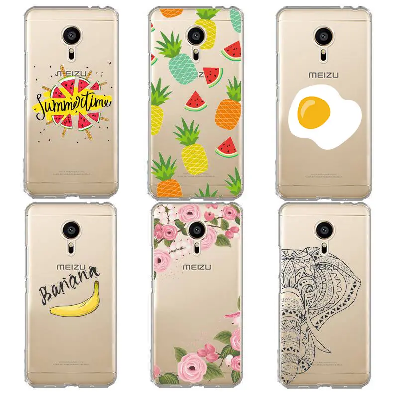 Мягкий прозрачный чехол из ТПУ для телефона meilan MX6 pro6 U20 U10 A5 M5 M5S E E2 Flora с принтом