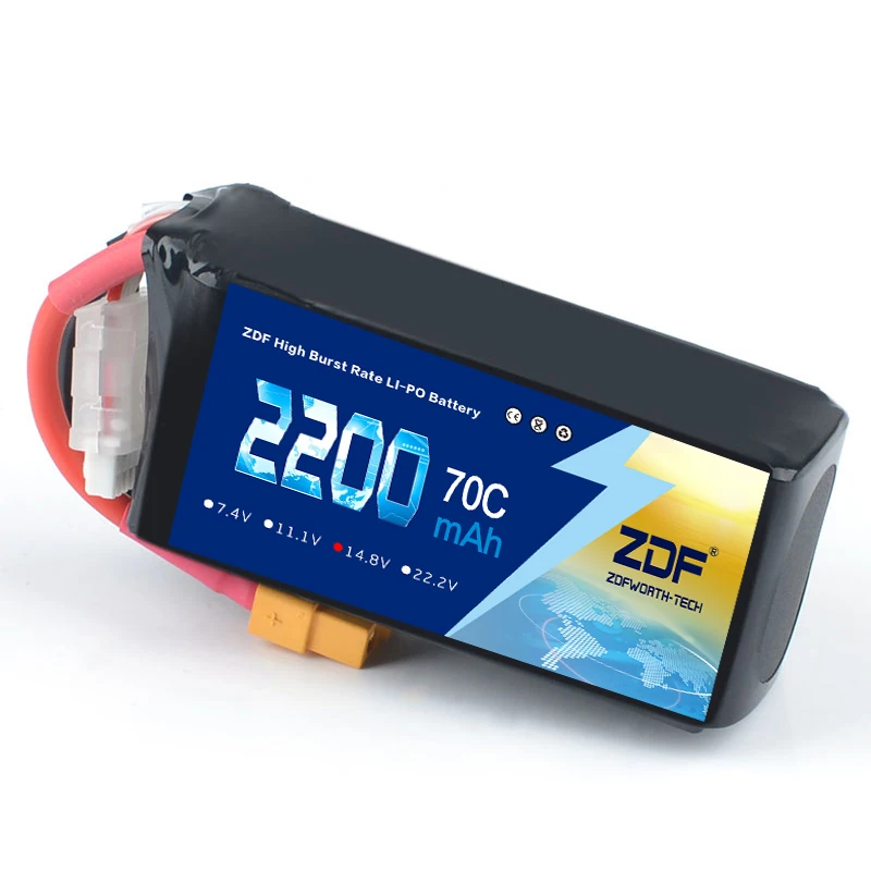 ZDF 4S RC аккумулятор батарея 14 8 V 2200mah 70C Max 140C для вертолет самолет автомобиль
