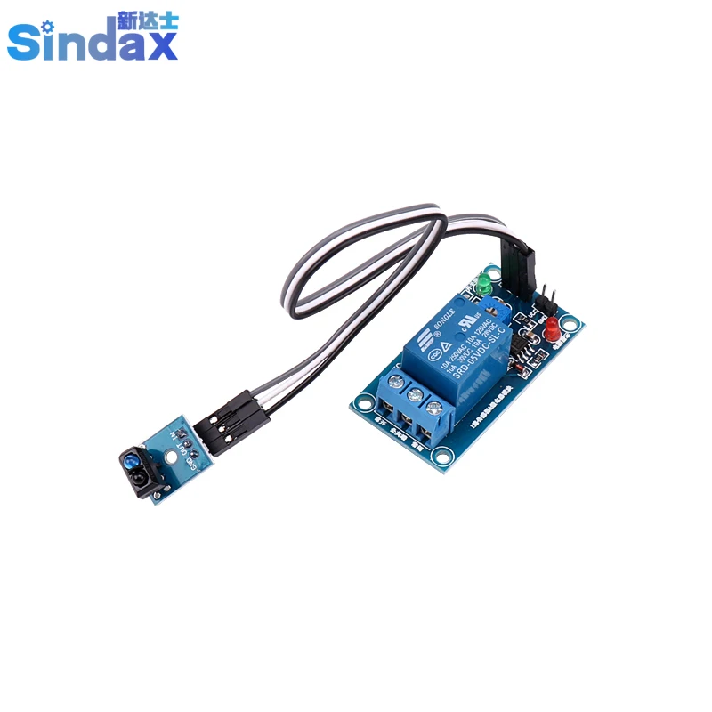 

Sindax DC5V 0-20s TCRT5000 1CH Infrared Sensor Relay Module Green