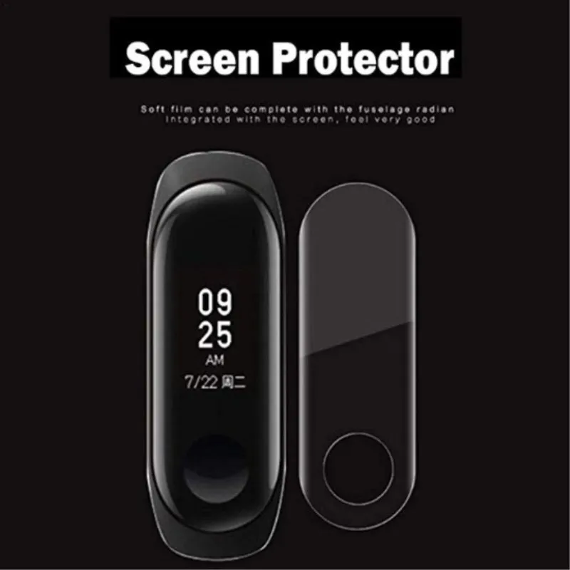 3 шт. Защитная пленка для экрана Xiaomi Mi Band смарт браслет Xiomi защитная не закаленное