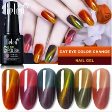 Belen 10 мл термальный магнитный лак для ногтей для УФ-и светодиодной лампы зимний лак для лака 3D кошачий глаз температурный меняющий цвет лак для ногтей