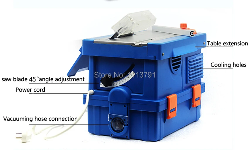 Multifunction dust sawing machine, cutting laminate flooring, solid wood flooring installation work table saws