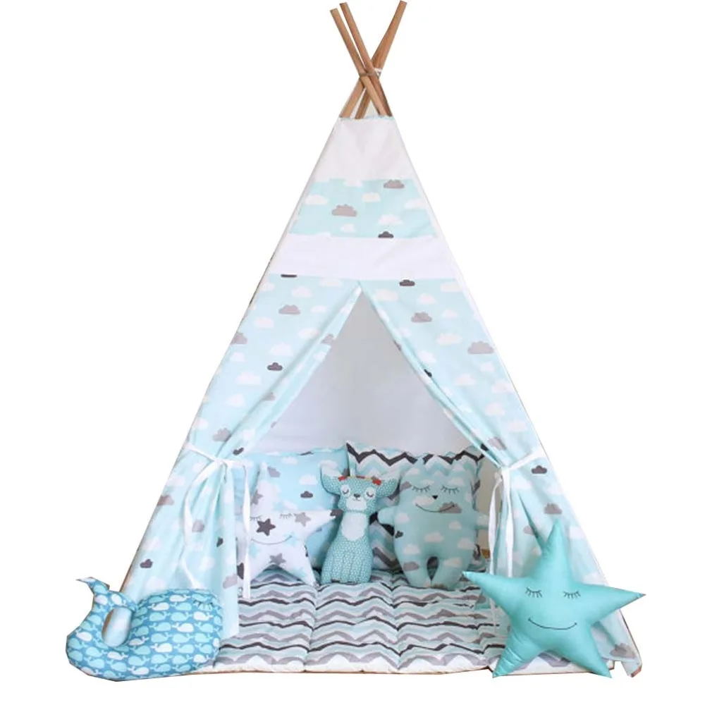 

Free Love @blue cloud kids play tent indian teepee children playhouse children play room teepee