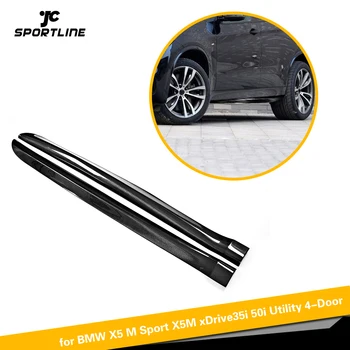

Side Skirts Extension Bumper Aprons for BMW X5 M Sport X5M xDrive35i 50i Utility 4 Door 2014 - 2018 Carbon Fiber