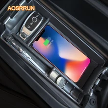 AOSRRUN специальные на борту Ци беспроводной зарядки телефона панель автомобиля аксессуары чехол для Mercedes Benz C-Class W205 GLC