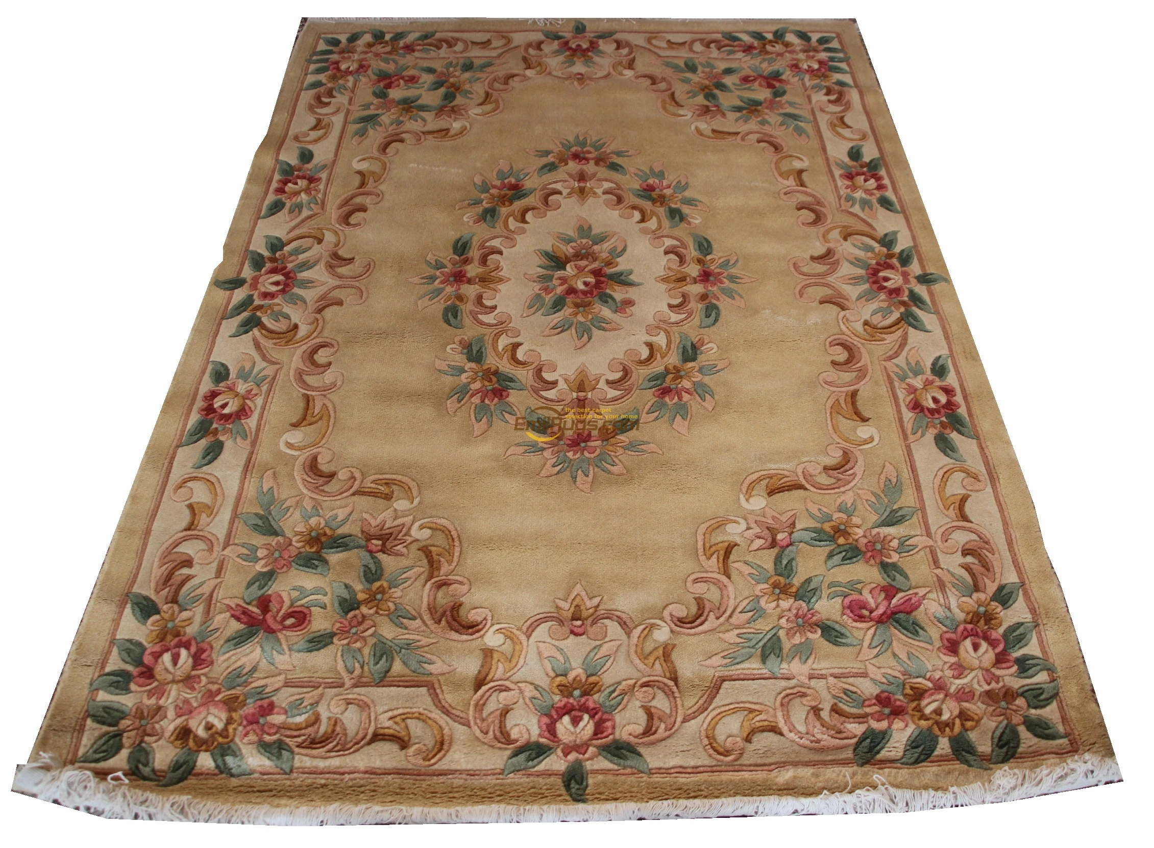 Fine Wool Needlepoint Oriental Area Rug Antique Folk Carpet Runner Rugs