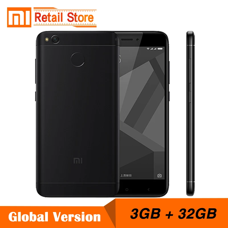 Глобальная версия Xiaomi Redmi 4x3 ГБ Оперативная память 32 Встроенная мобильного