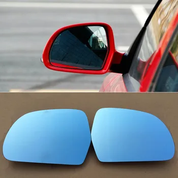 

2pcs New Power Heated w/Turn Signal Side View Mirror Blue Glasses For Skoda Octavia 2013-2014