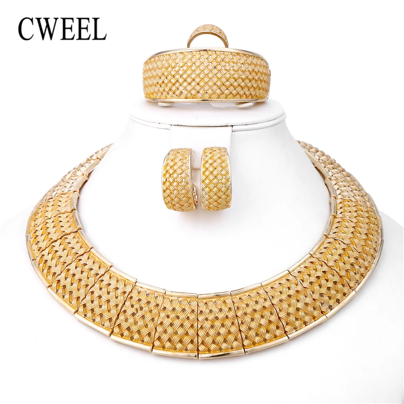 CWEEL Jewelry Sets for Women Fashion African Beads Wedding Vintage Dubai Gold Color Bridal Ethiopian Turkish Costume Jewellery цена CWEEL Jewelry Sets for Women Fashion African Beads Wedding Vintage Dubai Gold Color Bridal Ethiopian Turkish Costume Jewellery цены онлайн