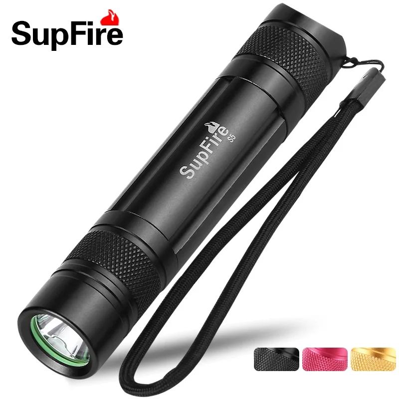 Оригинальный светодиодный фонарик Supfire S5 Алюминиевый IP6 7 Водонепроницаемый мини