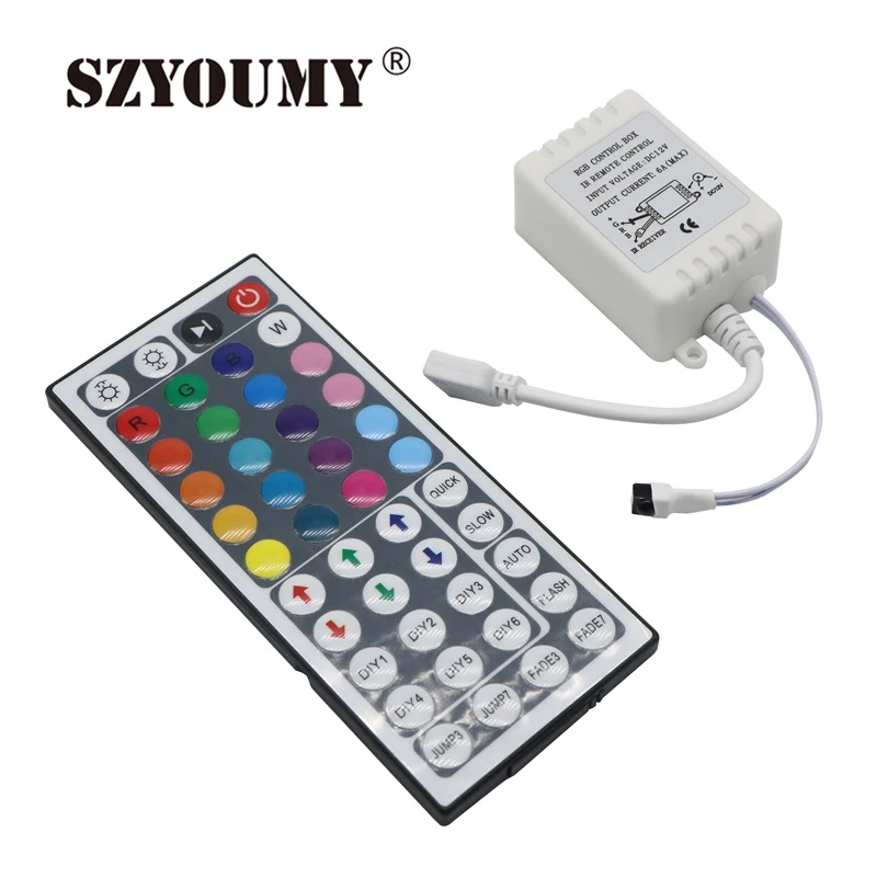 cheap SZYOUMY Hot Sale 44 Key IR Remote Controller For 5050 3528 RGB Led String Light Lamp Strip, Wholesale Free Shipping