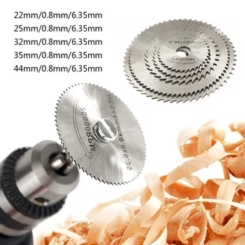 

HSS Saw Blades for Dremel Ratory Tools Circular Saw Blades Cutting Discs Mandrel Cutoff Cutter Power Tools Multitool 6pcs/set