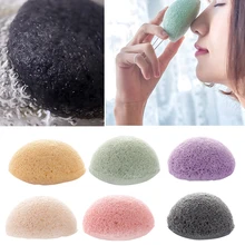 Бамбуковый уголь очищающий спонж из конджака для лица башмаки для лица мягкое Отшелушивание масло для мытья лица мяч для лица Пудра для ухода за кожей для макияжа инструменты