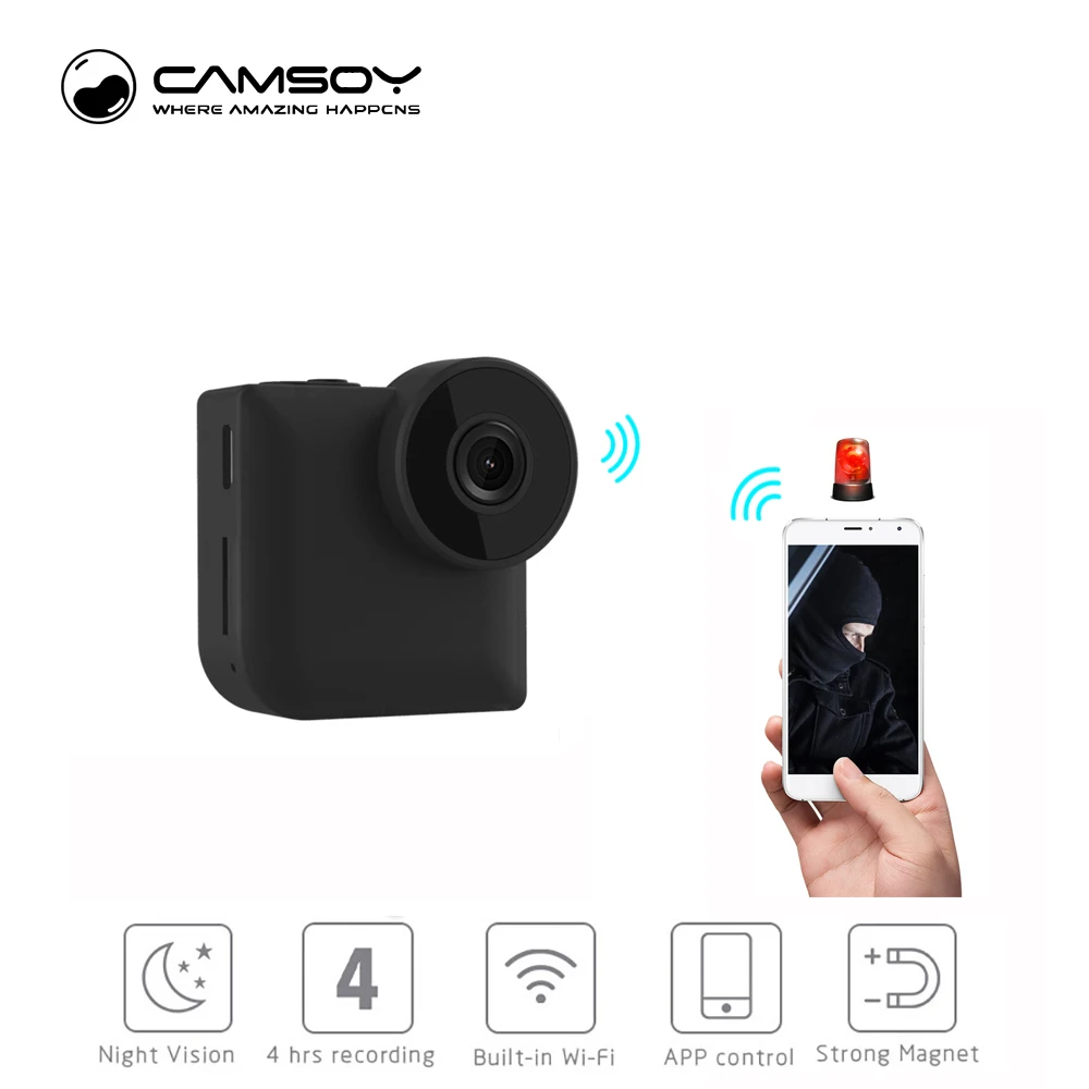

C3 Mini Camera Wireless WIFI IP Control Camcorder HD 720P Video Infrared Night Vision Camera WiFi DVR Magnetic 140 degree Camera