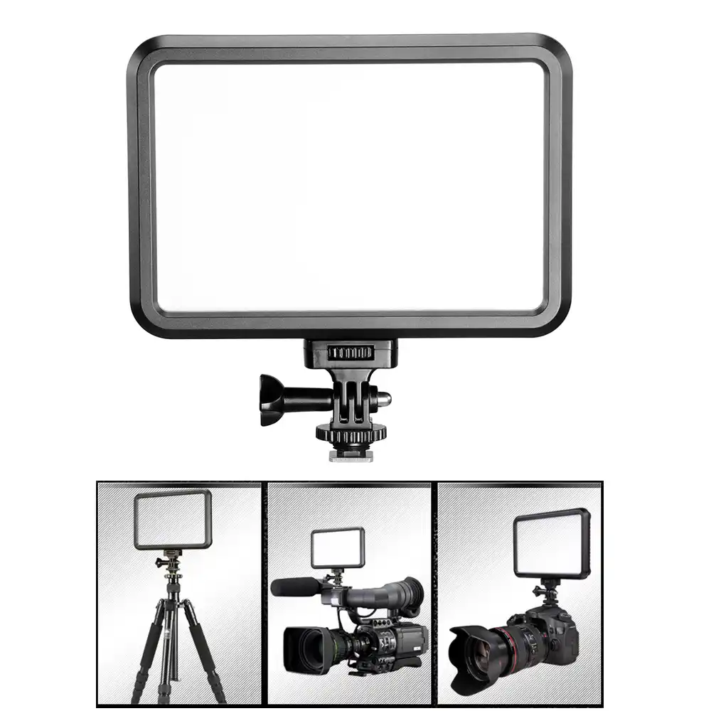 Pt 12b Photo Studio Camera Light Led Video Light Photography Lighting Fill In Light Panel With Hot Shoe Adapter For Dslr Cameras Photographic Lighting Aliexpress