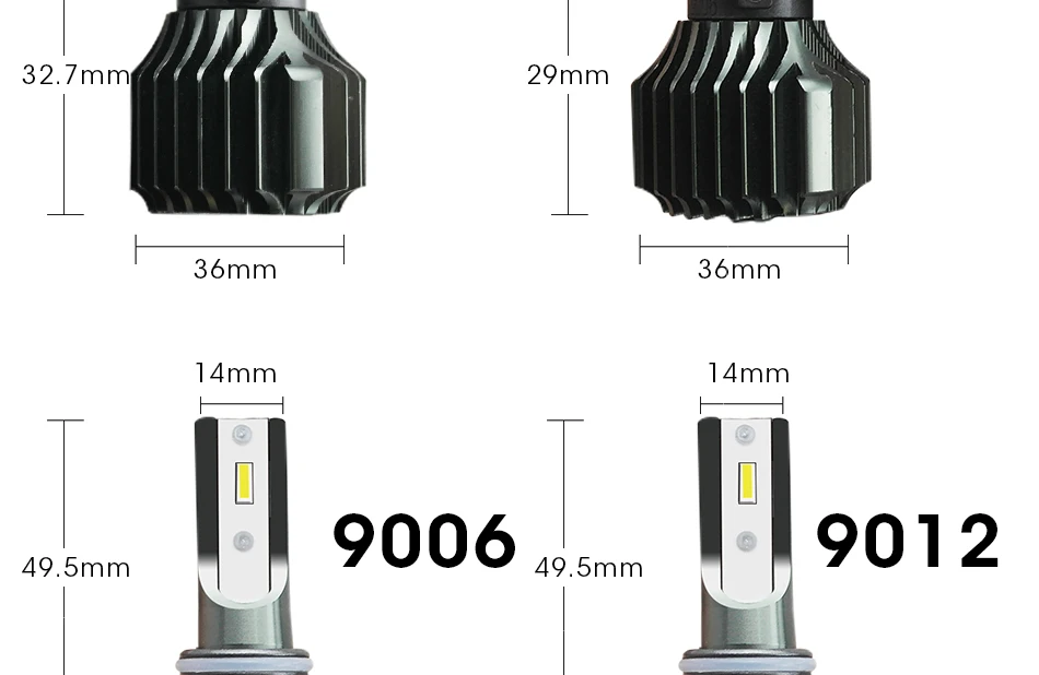 Hlxg мини Размеры 1 комплект 9000LM автомобилей головной светильник H4 светодиодный H7 H1 H3 H11 9005 HB3 9006 HB4 светодиодный H8 светодиоды с чипом CSP авто фары автомобиля светильник N4