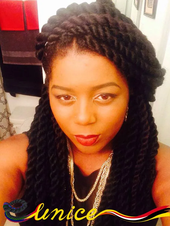 African Braid Styles Black Women Hair 18 20 22 24 Long Havana