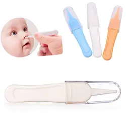 Baby Care Ухо Нос пупка пинцеты для чистки безопасные пинцеты Пластик очиститель клип