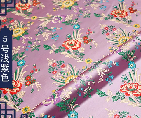 Бегония цветок парчовая ткань, дамасский жаккард одежда костюм обивка мебели ремесла Лоскутная диванная подушка ткань 75 см* 50 см - Цвет: E