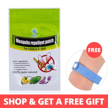 

KONGDY 60 Pcs/Set Mosquito Repellent Stickers Natural Essential Patch Citronella Oil Cartoon Repeller Sticker
