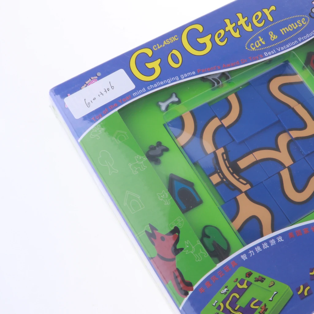 Пластиковая игровая доска Go Getter Кот и мышь, мультяшная головоломка, лабиринт, интеллектуальная настольная игра для детей, подарок на день рождения