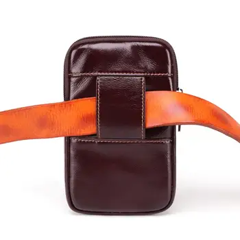 

BIG SALE 2019 Men's Genuine Leather Waist Pack Bum Hip Belt Bag Phone Money Card Cigarette Bag Pouch Purse Vintage Leg Drop Bag
