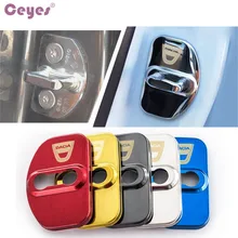 Ceyes Auto Fechadura Da Porta Da Tampa do Caso Para Dacia Sandero Stepway Para Renault Scenic Megane Car Styling Acessórios de Aço Inoxidável 4