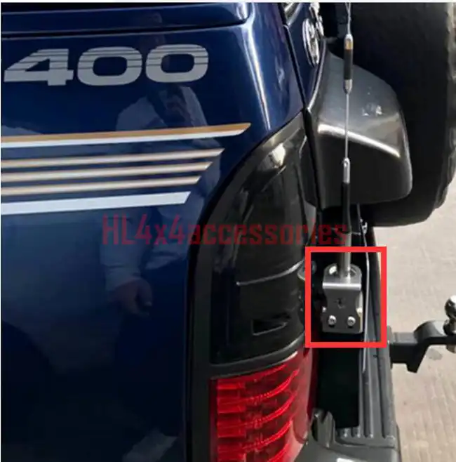 Stainless steel car antenna mounting bracket for TOYOTA LAND CRUISER PRADO  rear door antenna theftproof Security holder 4x4 part|bracket mount|bracket  lbracket antenna - AliExpress