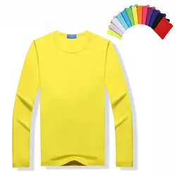 Новинка 2017 года 13 видов цветов одежда с длинным рукавом для мужчин фитнес-футболка с круглым вырезом мужские спортивные тренировки одежда