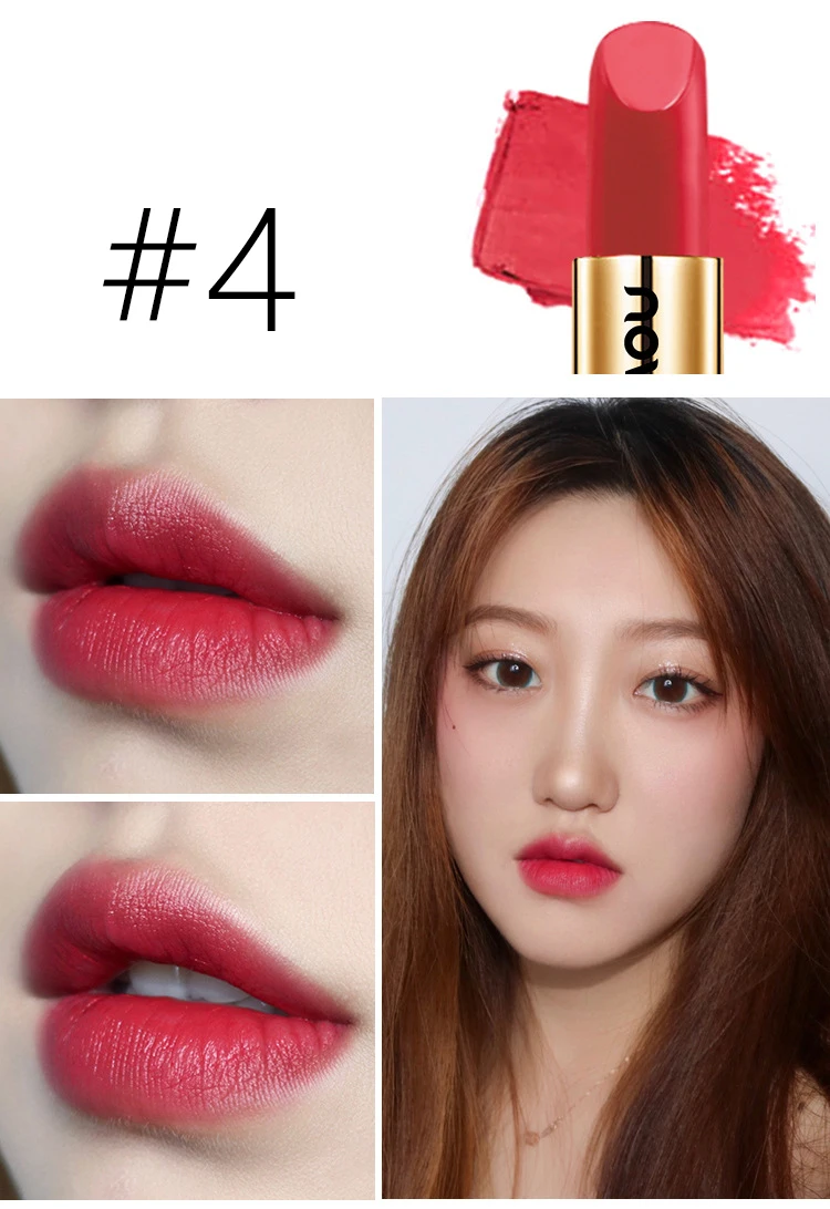 NOVO, брендовая матовая губная помада, макияж, бархат, 6 цветов, корейский стиль, бальзам для губ, питательный, стойкий, водостойкая, гладкая губная помада