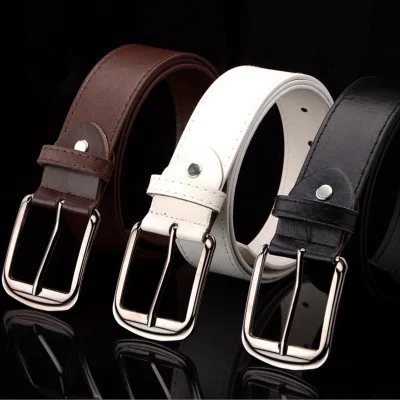 

Men Belt Buckle Square Shape Imitation Leather Upscale PU Belt Fashion Classice Vintage Male Belts