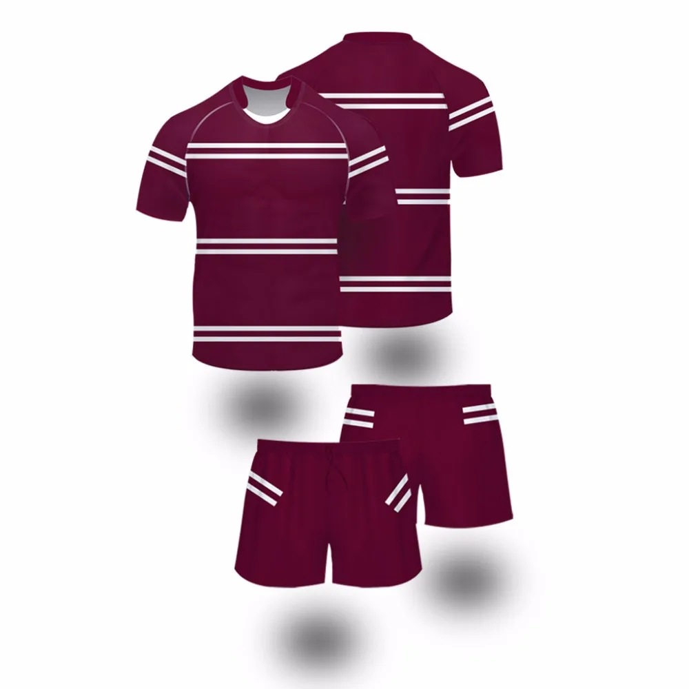 Custom Make Striped Style Rugby jersey Wholesale Customized XS S M L XL