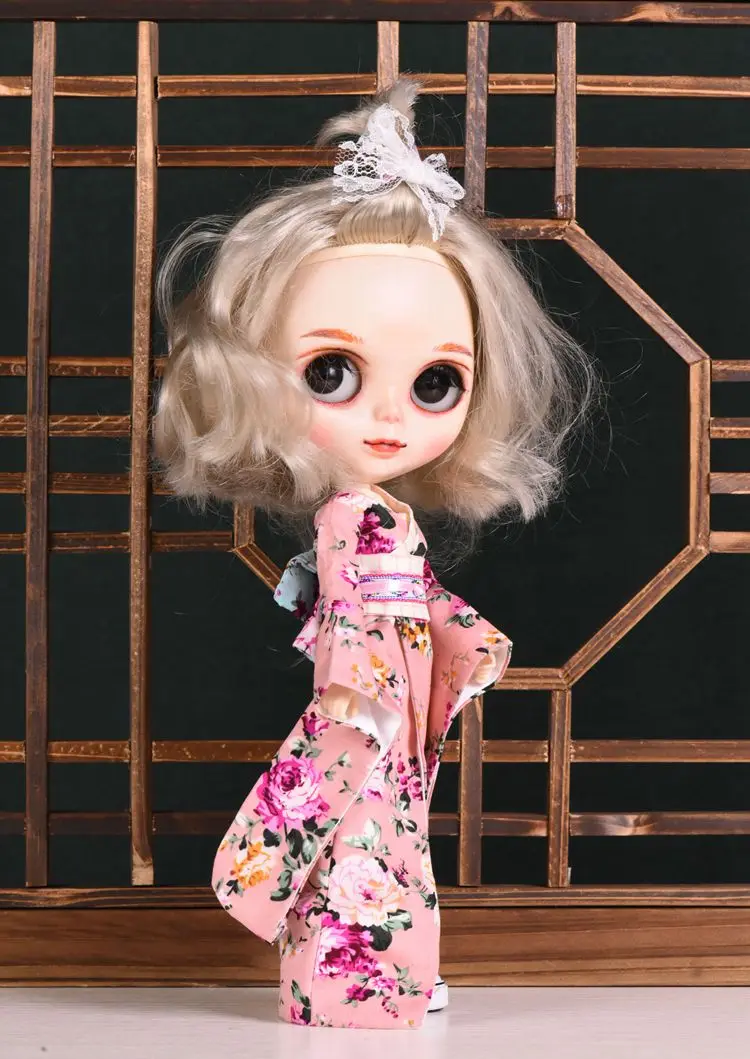 Новинка 2018 модная одежда для кукол косплей 1/6 японское кимоно Blyth аксессуары blyth