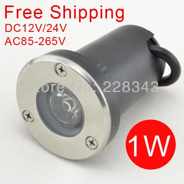 

Freeshipping 1W LED underground lamps Buried lighting LED underground light outdoor recessed DC12V AC85-265V