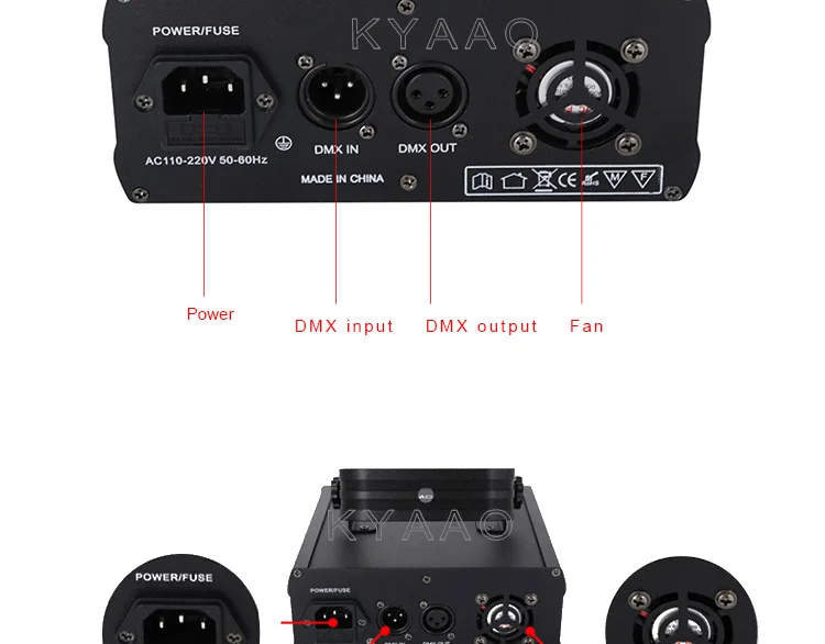 DMX RGB DJ Лазерный светильник 2D высокой яркости вечерние светильник Дискотека музыкальное оборудование профессиональный сценический клубный луч шоу светильник