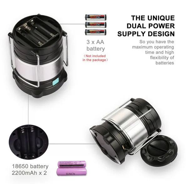 Rechargeable LED Camping Lantern Flashlights (12)