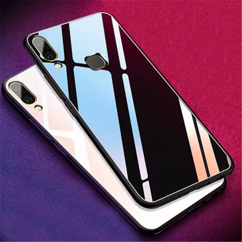 Новейший стиль стеклянный чехол для Coque Vivo V9 V 9 Y85 оболочка 6 3 дюйма телефона s