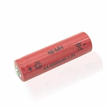 10 шт AA батарея NIMH AA 4000Mah 1,2 V 2A Ni-MH аккумуляторы AA Bateria Baterias