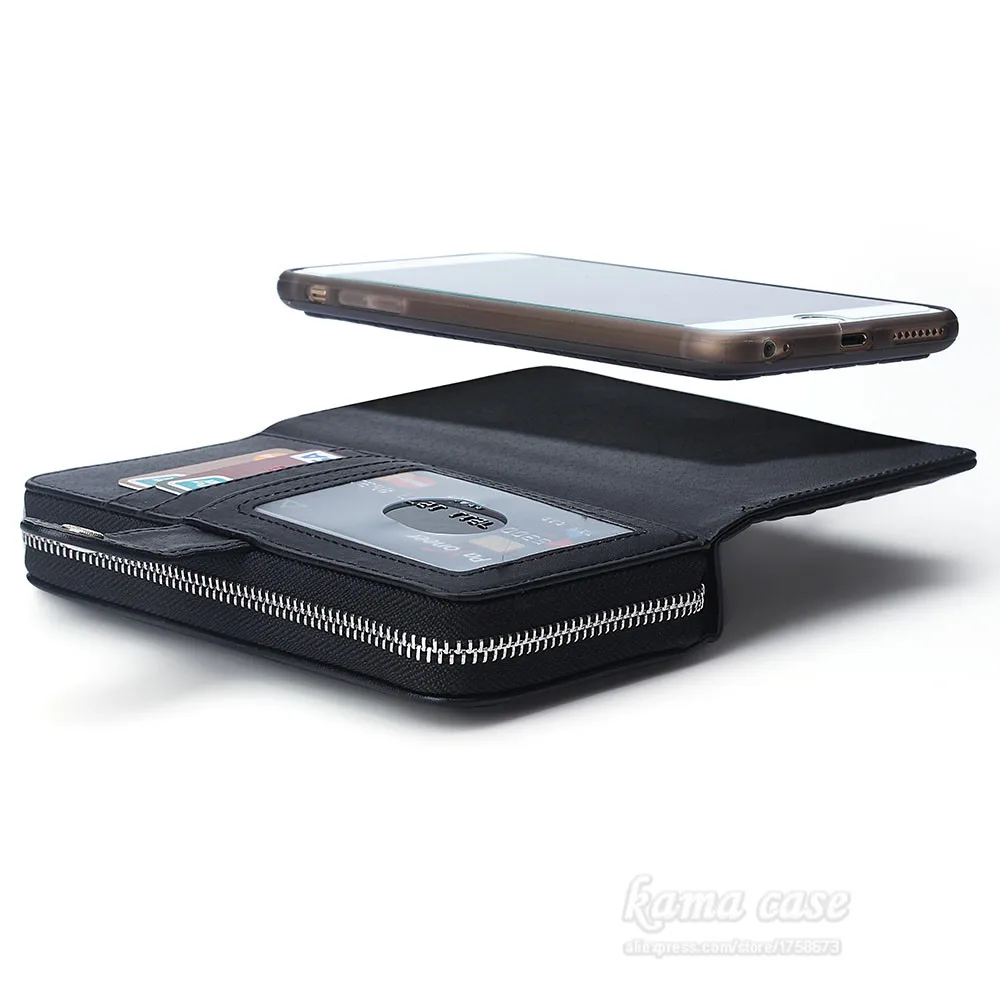 Модный кошелек из искусственной кожи чехол для iPhone 6 6 S тканый узор молния Сумочка телефон сумка с картой фоторамка