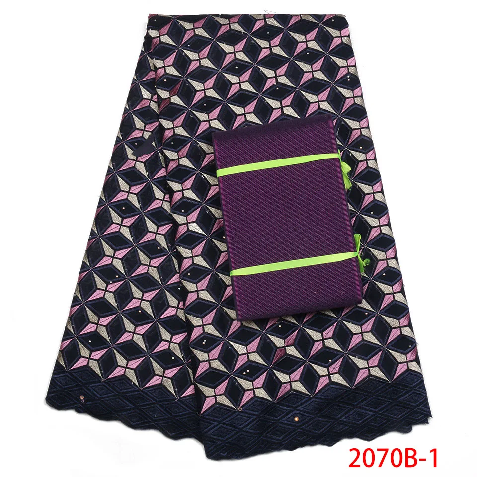 

Swiss Voile Lace In Switzerland High Quality 2018 Nigerian Stones Dry Cotton Fabric Lace For Men fabric Add Aso Oke QF1960B