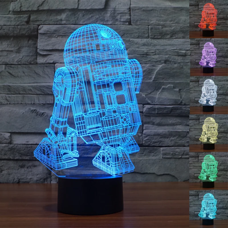 Красочные USB Star Wars Death Star 3D настольная лампа Luminaria свет в ночь удаленного коммутатора декоративного освещения праздничные подарки