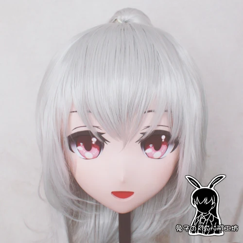 

(KM5171)Top Quality Handmade Female Resin Cosplay Japanese Role Play Shirana Kigurumi Mask Crossdresser Doll Transgender Mask