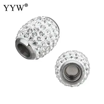 

Rhinestones ball Stainless Steel Magnetic Clasp for Jewelry findings 29x16x9.50mm Inner Diameter:Approx 13x7mm 10PCs/Lot