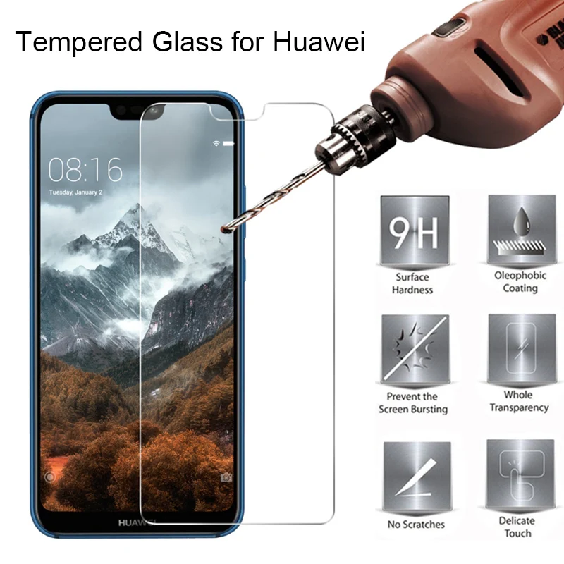 

9H HD Protective Glass for Huawei P8 Lite 2017 P10 Plus Screen Protector on Huawei P9 Lite 2017 P20 Pro for Huawei P20 Light