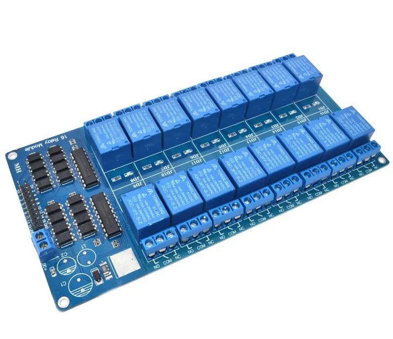 

2015 China Wholesale 5V 16 Channel Relay Module ARM PIC AVR DSP Electronic Relay Plate Belt optocoupler isolation